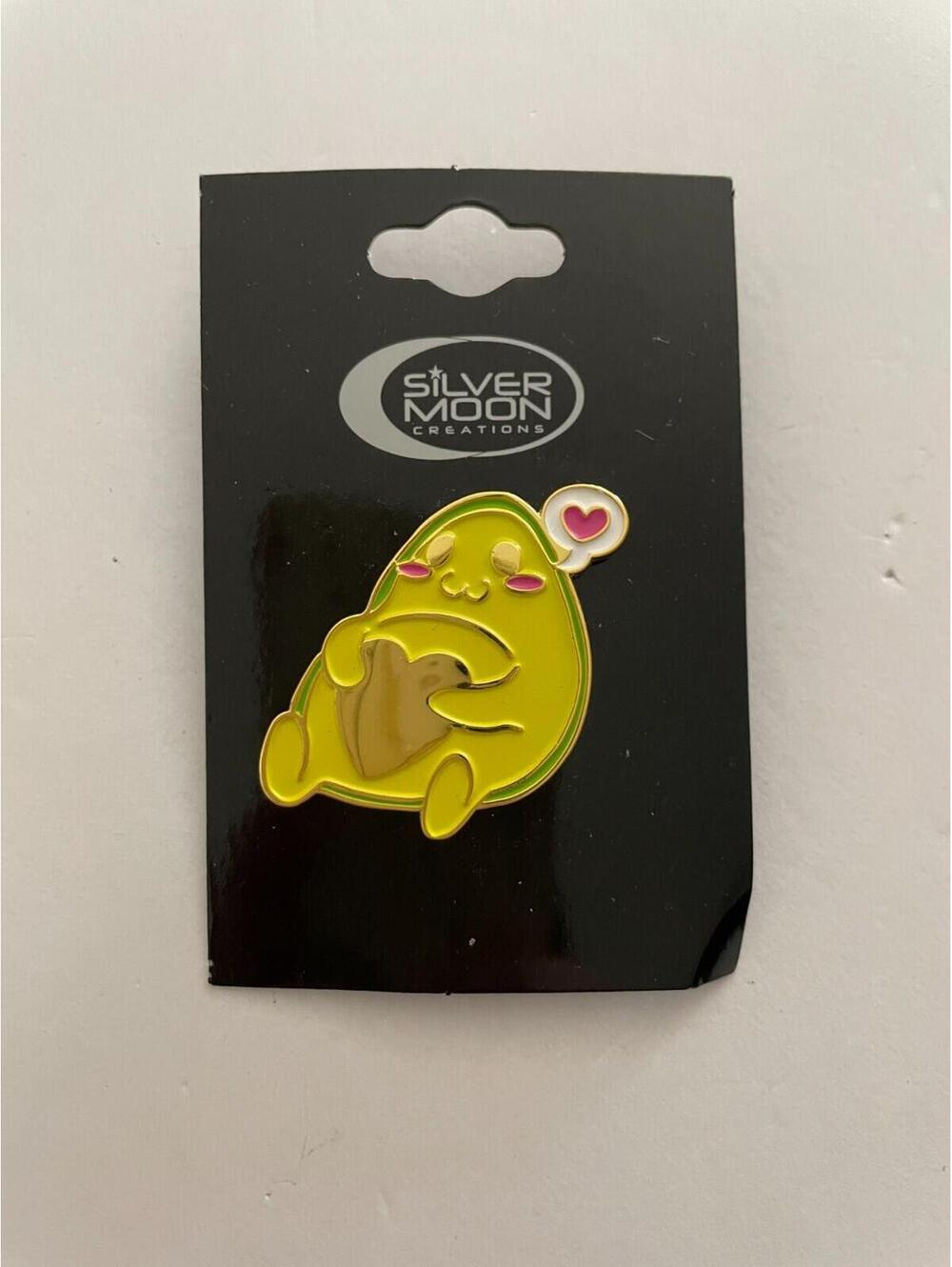 Avocado With Heart Seed Pin By Silver Moon Creations